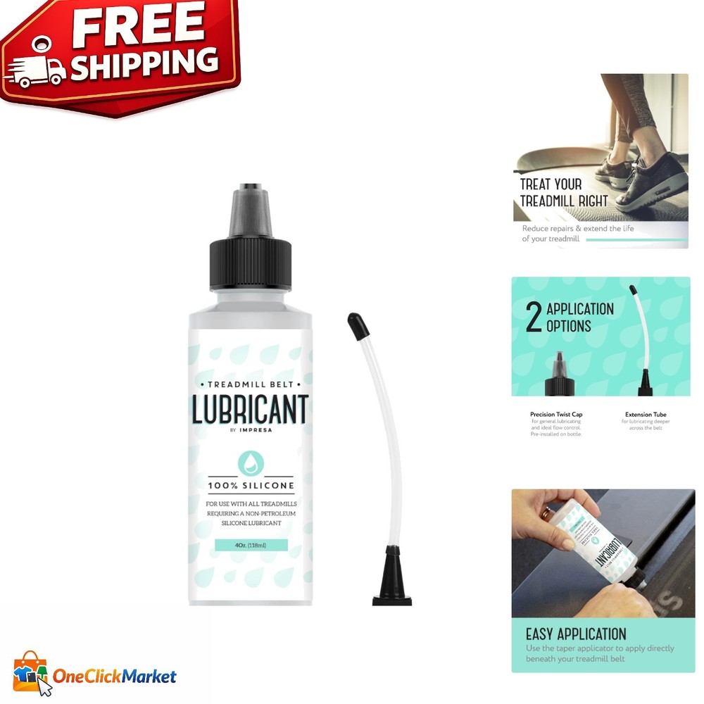 4oz Easy Application Treadmill Lubricant - Enhance Performance & Longevity