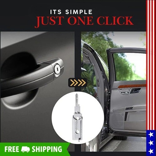 2-in-1 Stainless Steel Key Decoder SS001 PRO Lock Decoder Repair Tools-(1pc)
