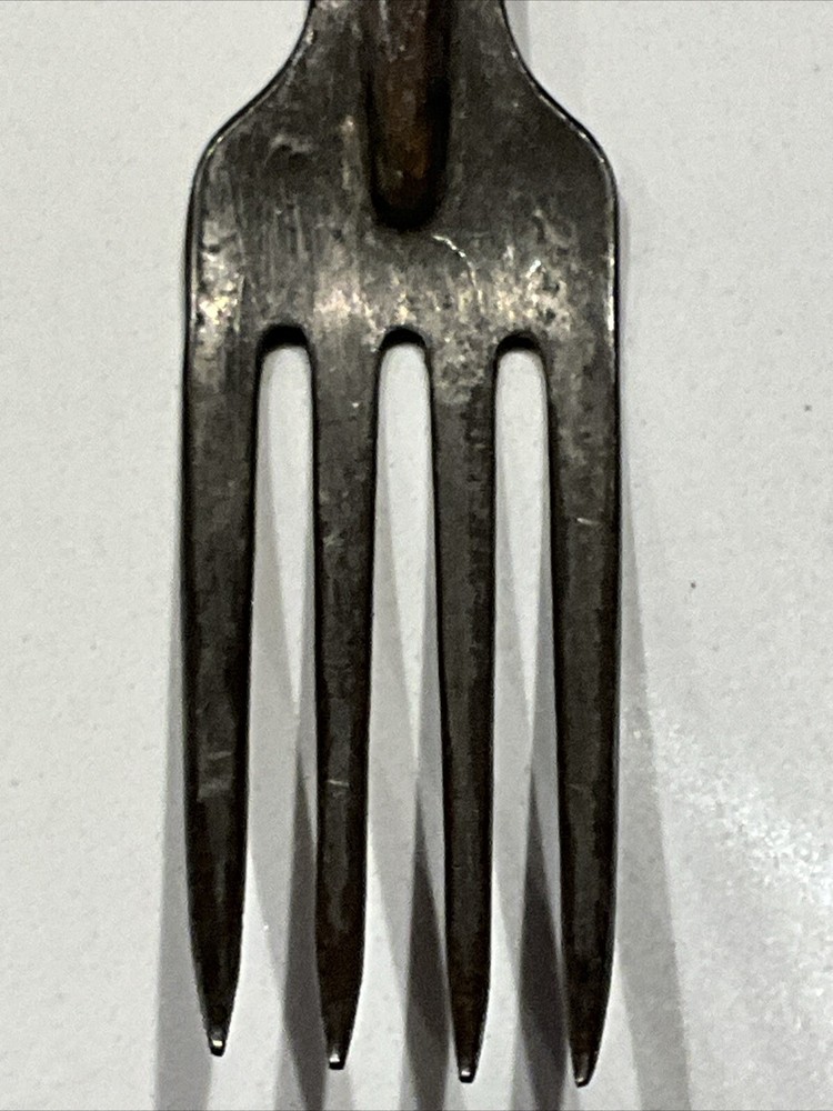 Original WWI U.S. Army Mess Kit Fork Stamp WE on Back