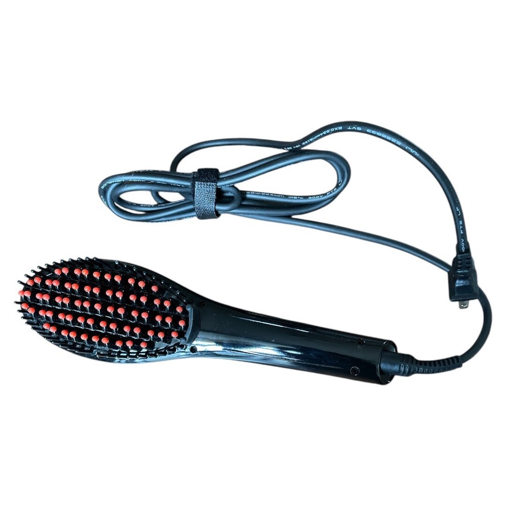 Electra Hair Straighter Brush Digital Display Adjustable Temperature Tested