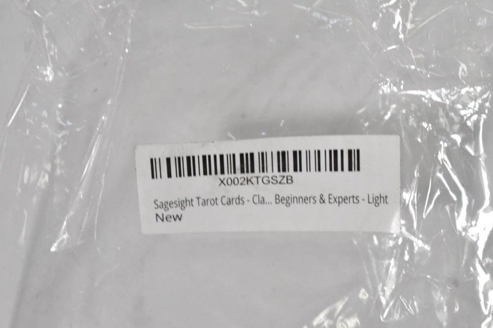 Sagesight Classic Tarot Cards Deck Light For Beginners & Experts 78 Cards Pack