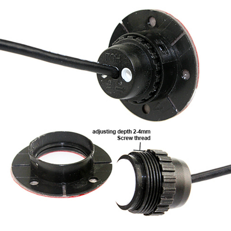 Car Reverse Backup Radar System Parking Assistance Buzzer Alarm 4 Flat Sensors