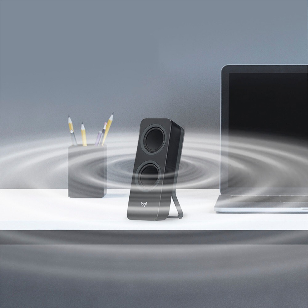 Logitech - Z207 2.0 Bluetooth Stereo Computer Speakers - Black