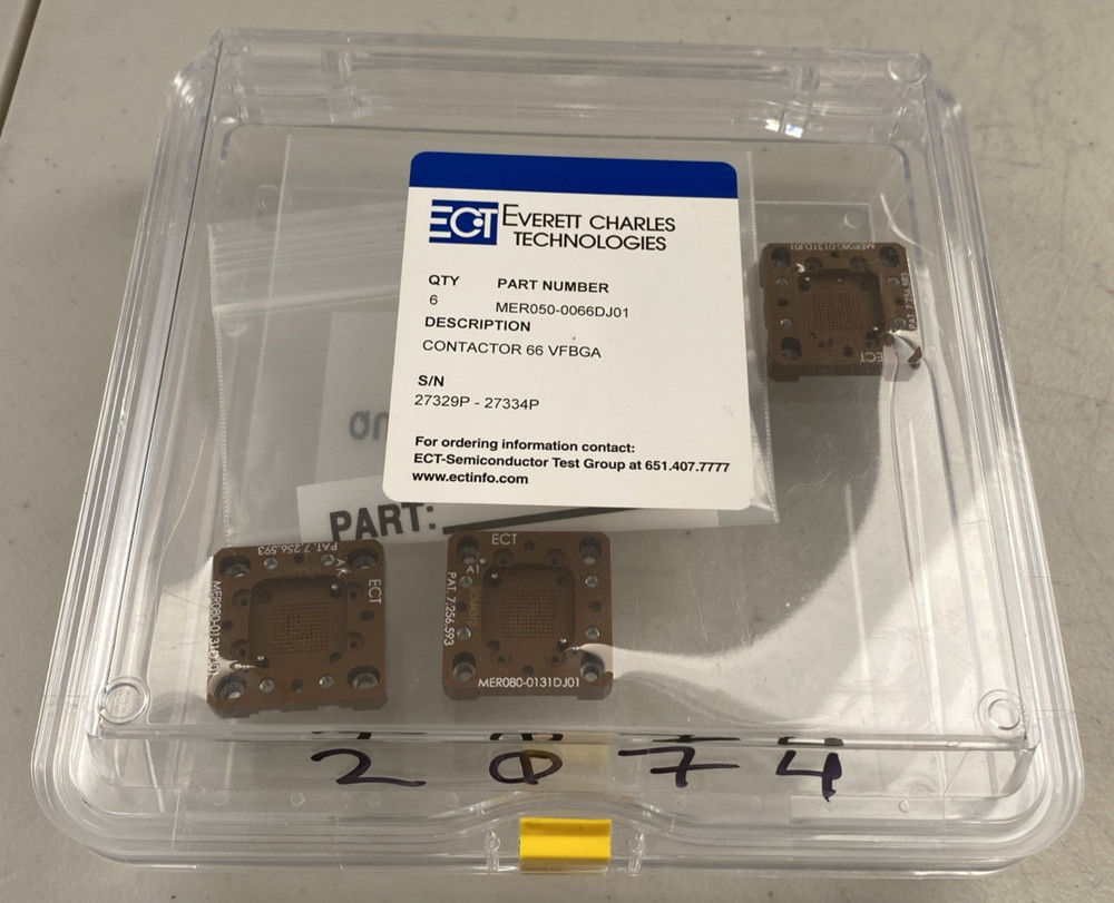 Everett Charles Technologies (ECT) BGA Test Contactor Lot - 66 VFBGA & 131 BGA