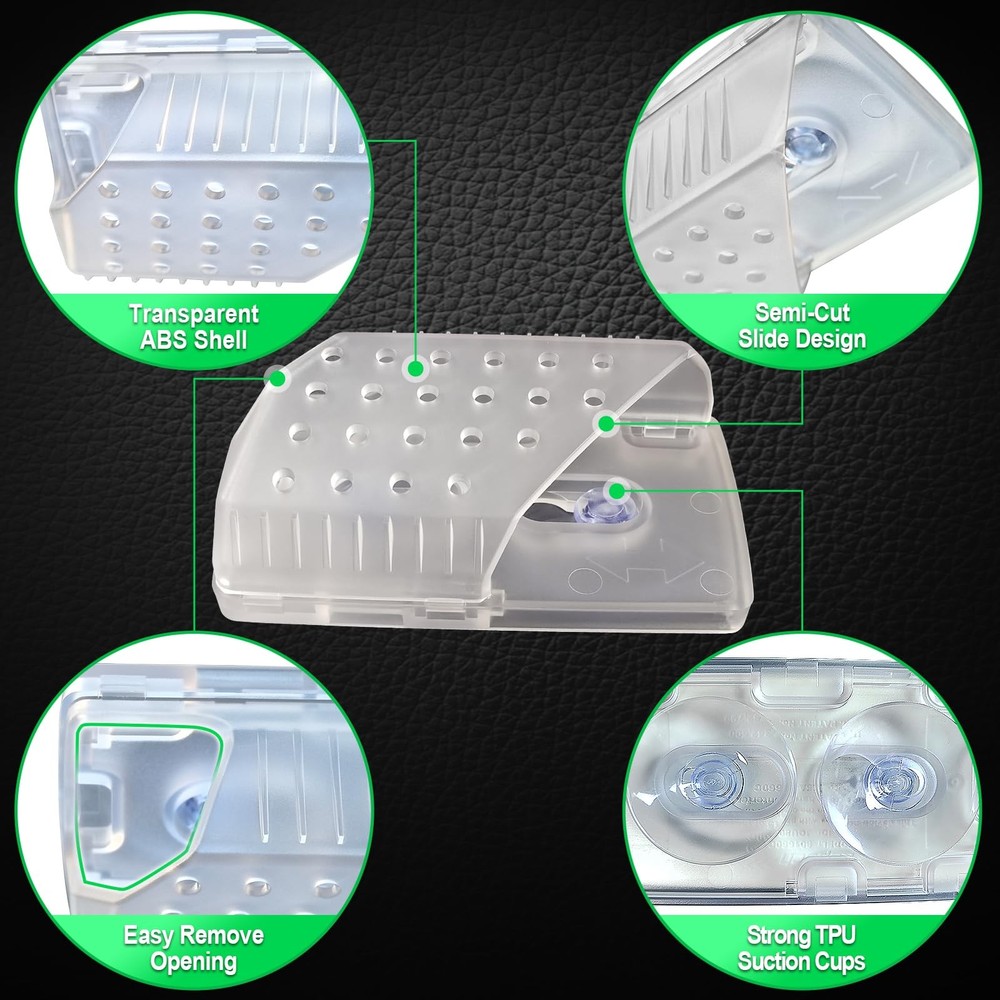 EZ Pass Holder for Windshield, 2 Pack Ezpass Holder with Strong Suction Cups,...