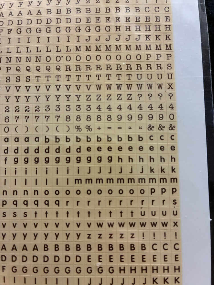 ASSORTED MINI ALPHABET STICKERS