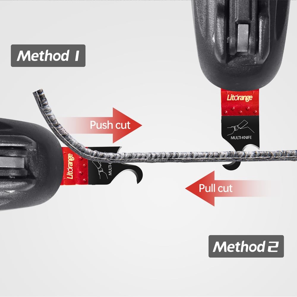 Litorange Extended Hook Blade for Oscillating Tool, 5 Pack Oscillating Multi-Too
