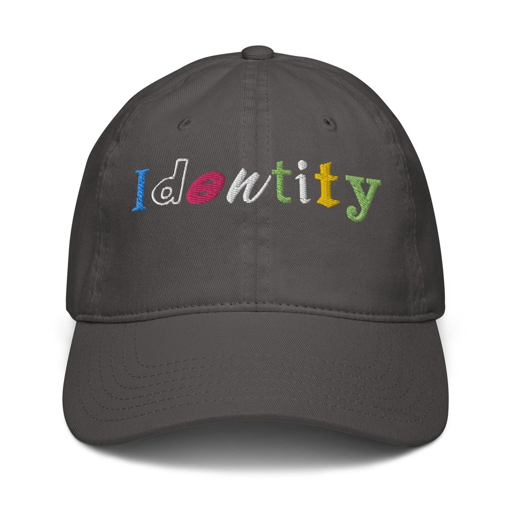 Ripple Junction Identity Cutout Letters Adjustable Baseball Hat, Asphalt Grey...