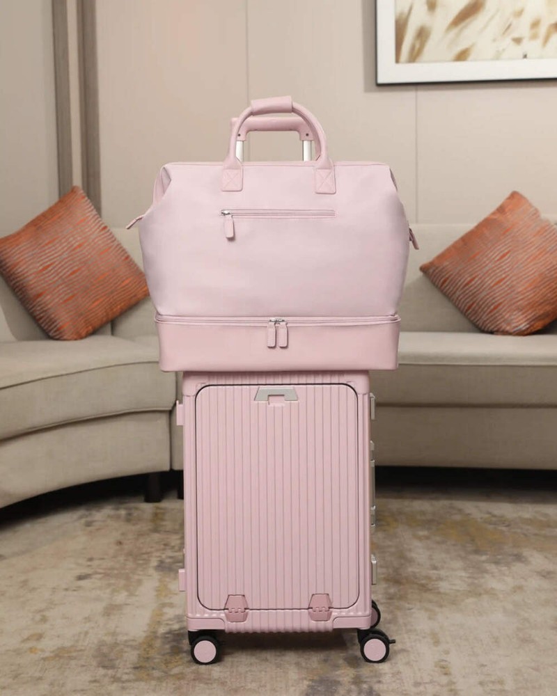 NOBL Travel Drop Bottom Weekender Bag - Blush