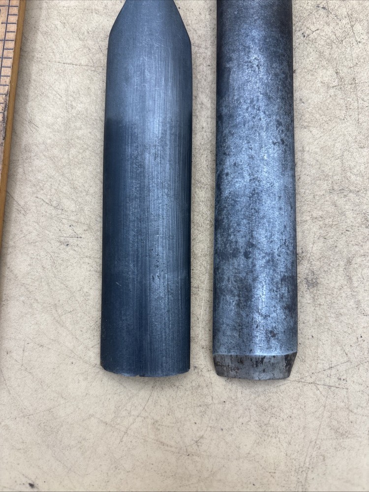 2 Vintage James Swan Gouges Chisels 7/8”, 1” Wide.