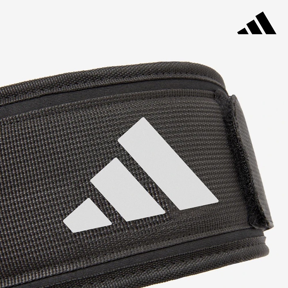 Adidas Essential Weightlifting Belt Powerlifting Support Belt Accessory Black