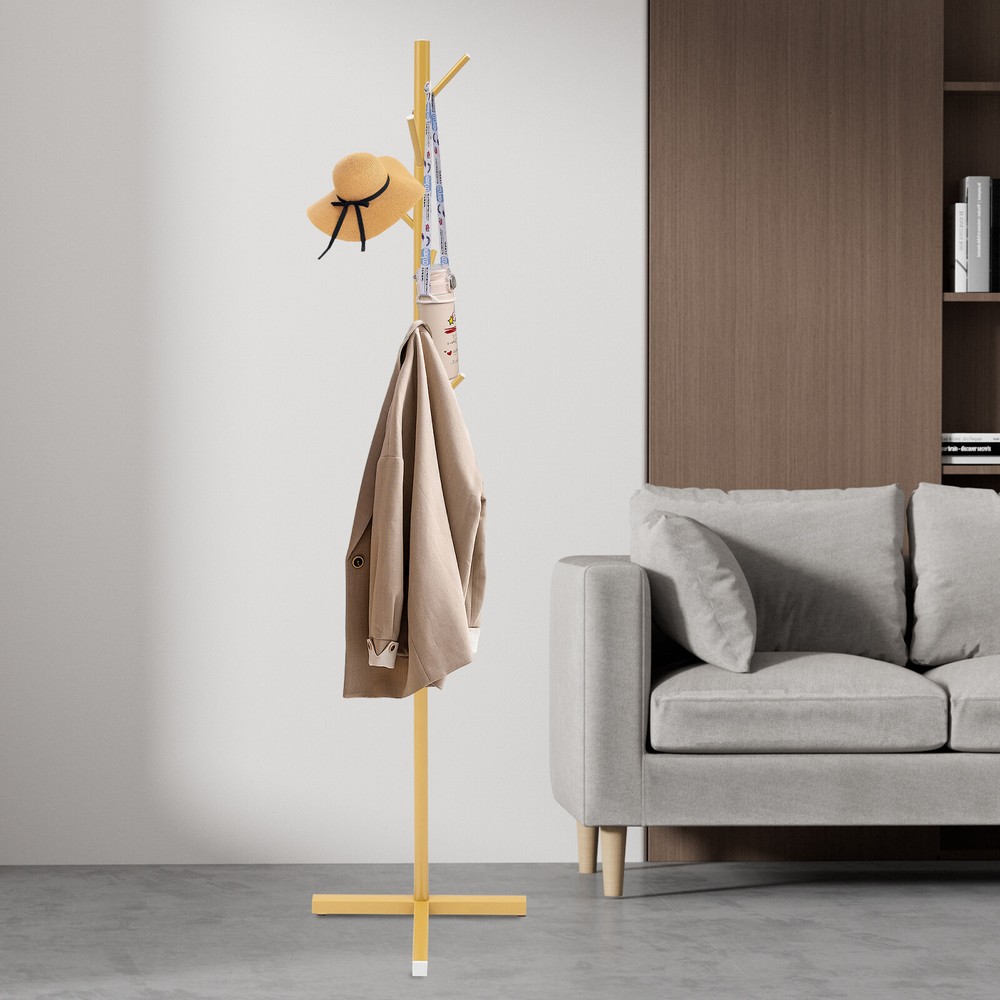 Coat Rack Stand Freestanding Coat Rack With 7 Hooks Tree-shaped Bedroom Rack