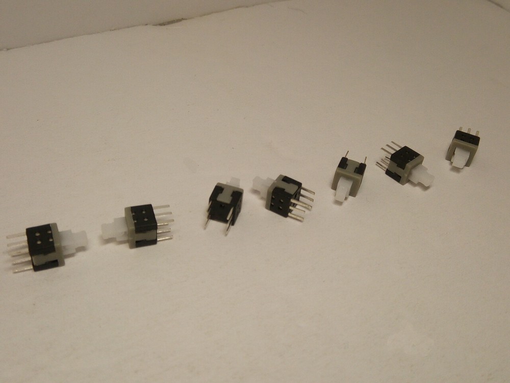 10X Pack Lot 5.8mm 6 Pins Mini Push Clicker Button Power Switch Self Locking PC