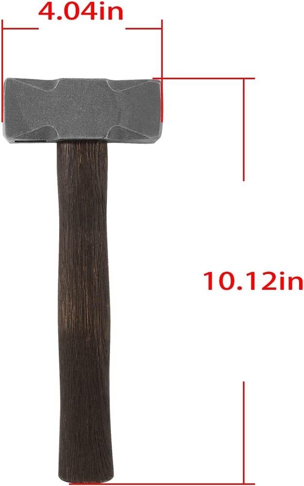 Square Forging Hammer Bladesmithing Tool for Farrier Blacksmith Bladesmith