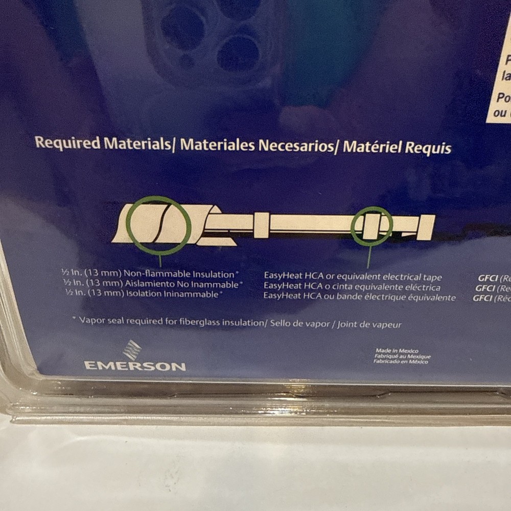 EasyHeat AHB013 Automatic Electric Water Pipe Heating Cable, 3-4 ft. - NEW