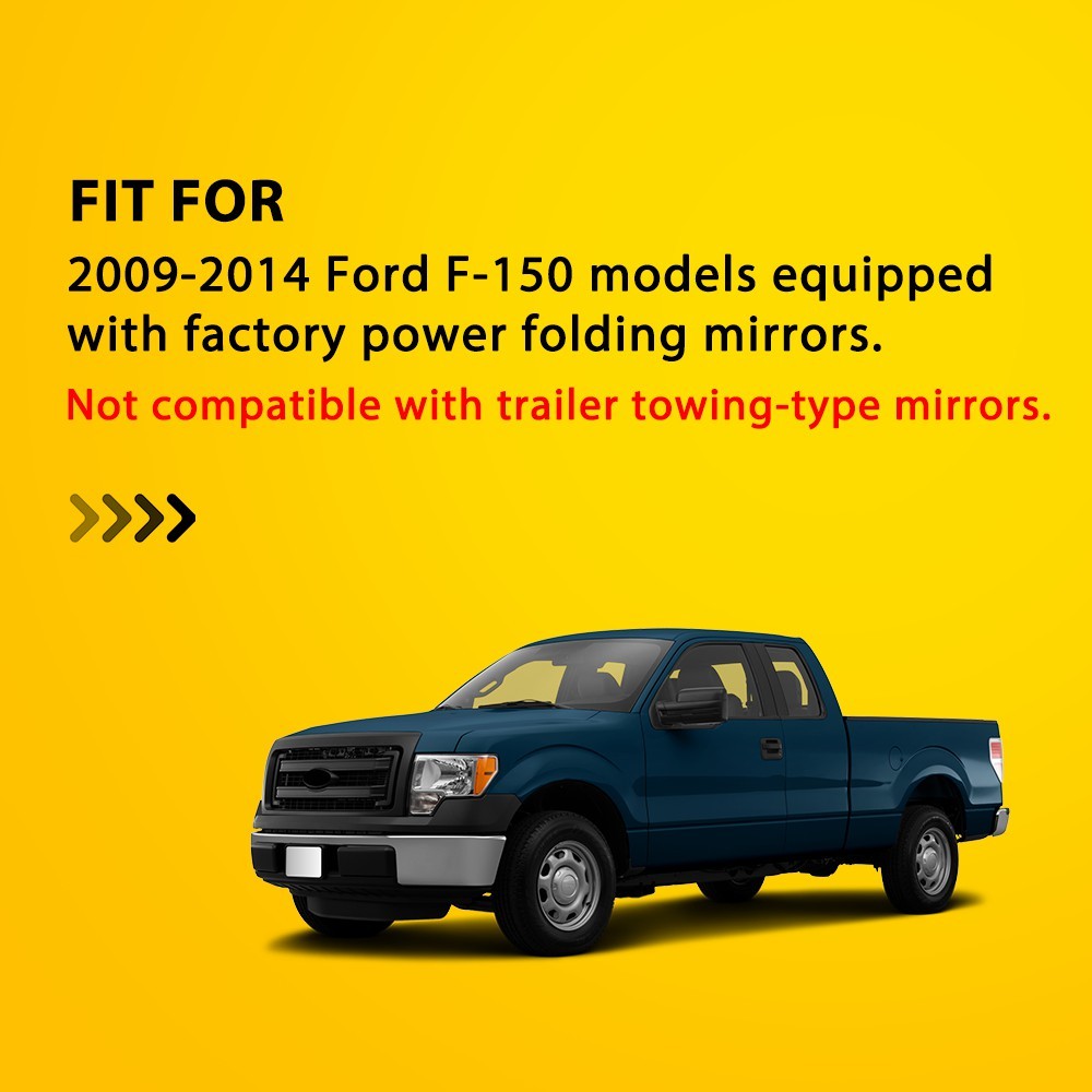 2x Switchback Side LED Mirror Signal Light Sequential For Ford F150 2009-2014