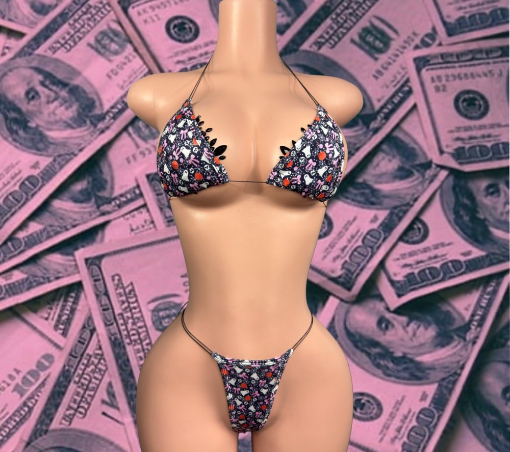 Halloween Exotic Dancewear Micro Kini