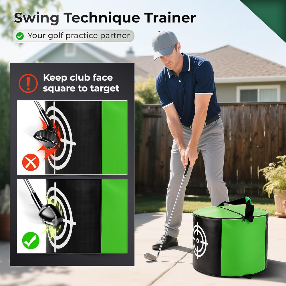 Golf Impact Bag for Practice, Durable Golf Hitting Bag for Swing Training with L