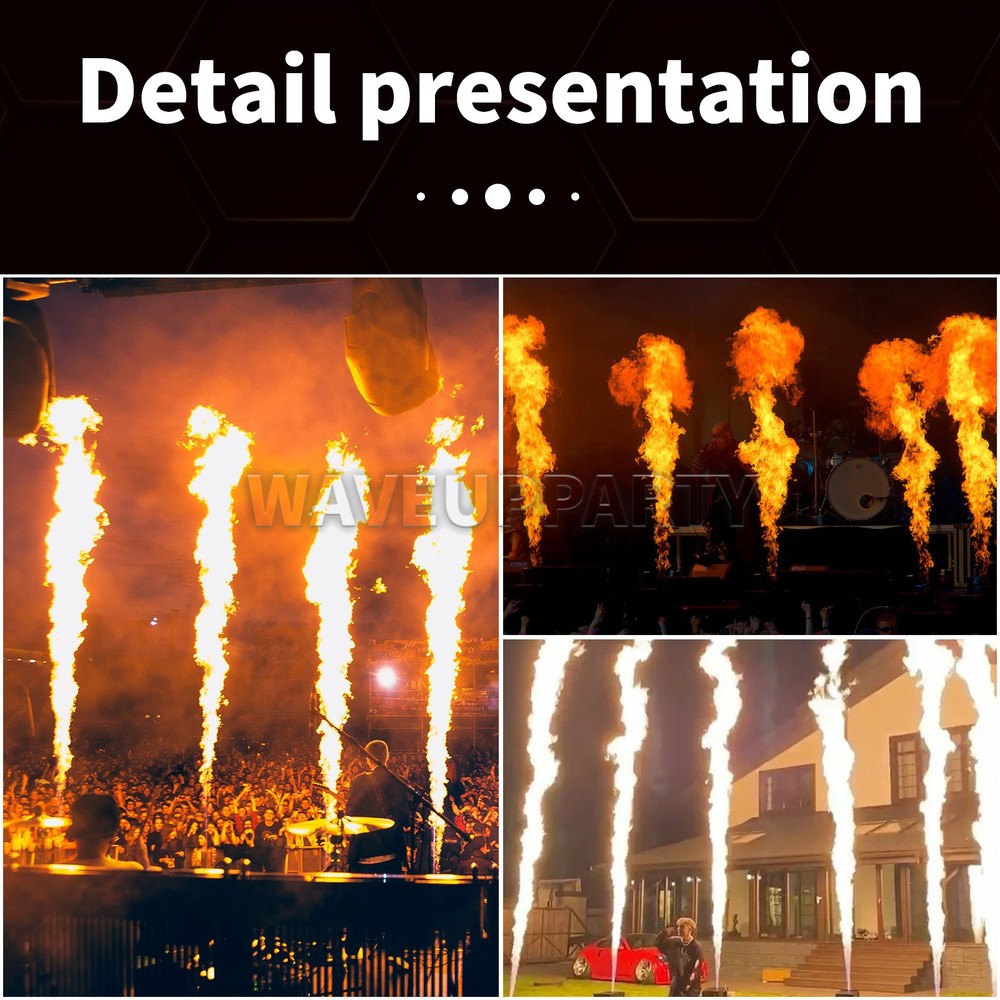 PAIDUN 200W Fire Machine Flame Thrower DMX Stage Effect 1-3M/3.2-9.8FT Sprayer