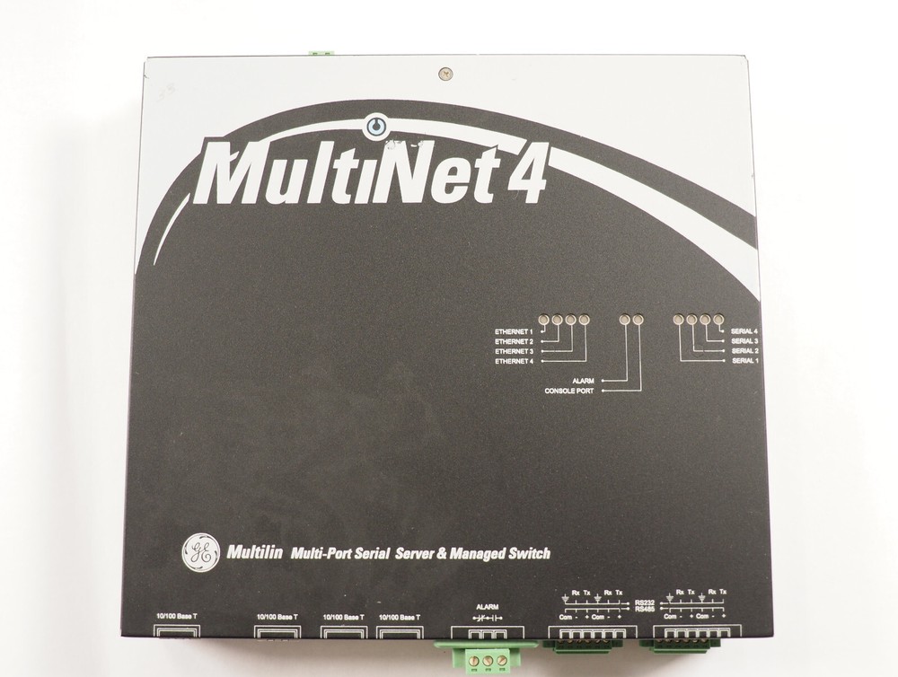 MULTILIN MultiNet4 MN4-L0-XX-AD-X Multiport Serial Server & Managed Switch