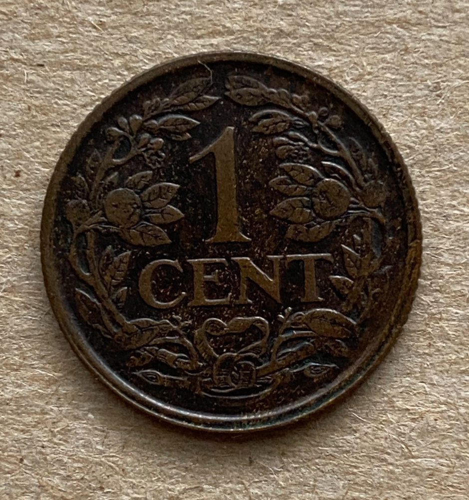 Netherlands, 1 Cent, 1918, KM#152