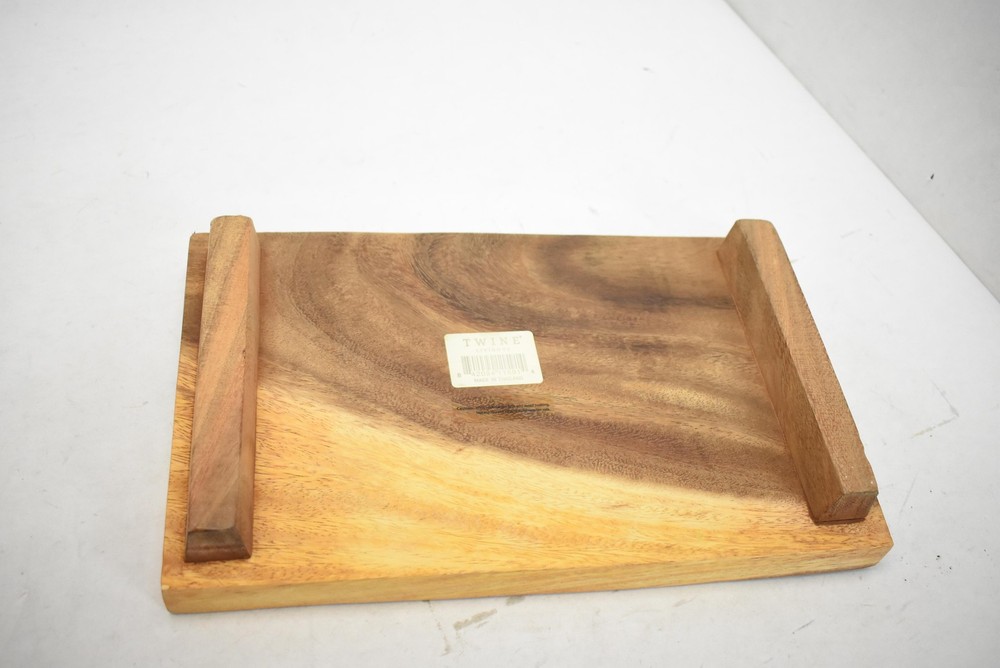 Twine Living Co Wood Serving Board Riser Rectangular Made In Thailand Kitchen