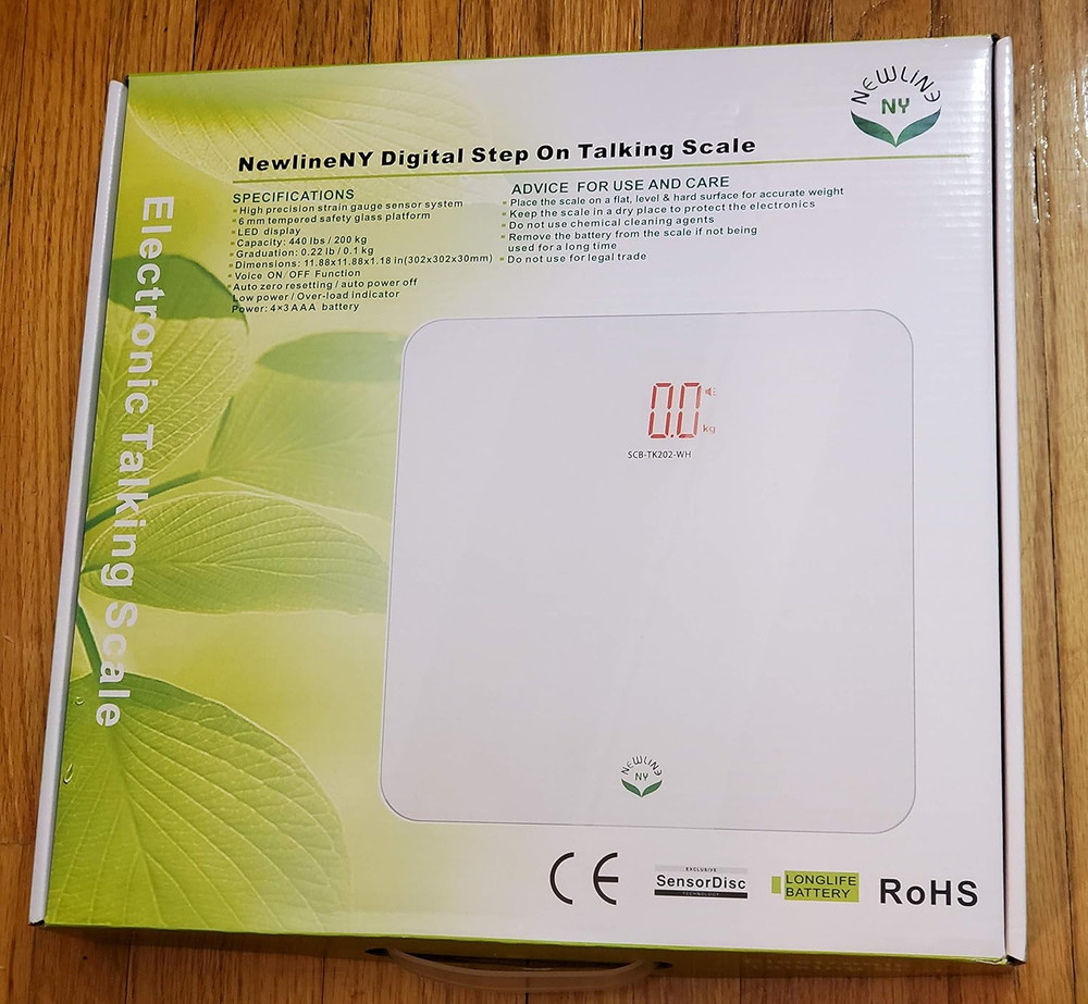 Voice Talking Digital Bathroom Scale Easy Auto Step-On Auto Off Technology