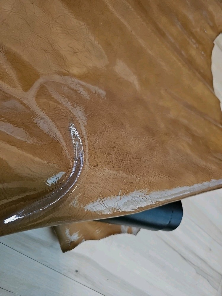 LIGHT BROWN SHEEPSKIN LAMBSKIN LEATHER HIDE CRACKLE GRAIN PANEL,SHEET,SQUARE