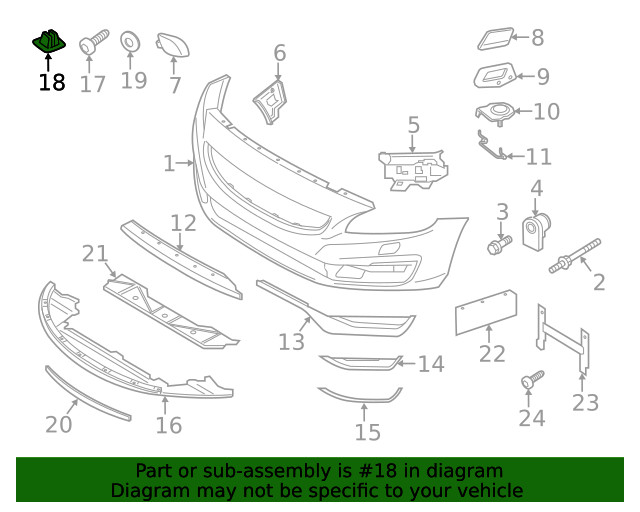 Genuine Volvo Valance Panel Nut 3293328
