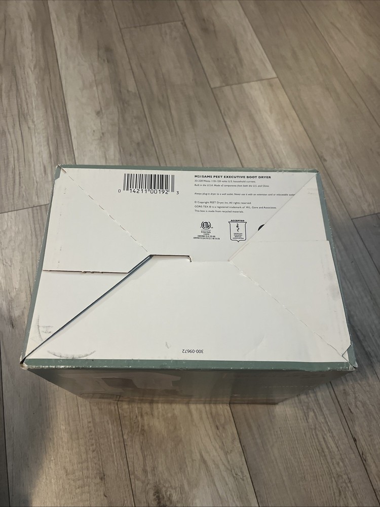 New PEET Executive 2 Pair Shoe Boot Dryer + Timer, (Open Box)