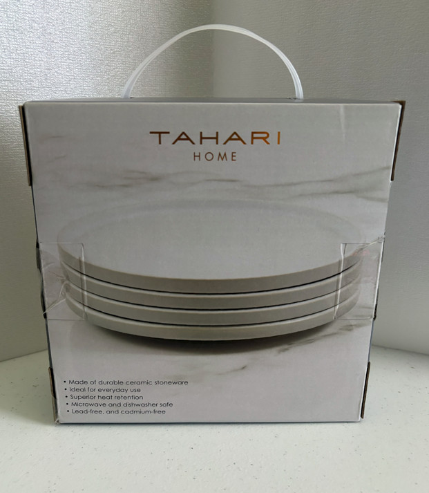 Set of 4 TAHARI HOME 8" Appetizer Plates