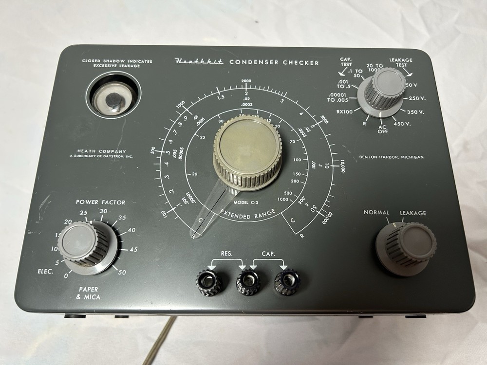 Heathkit C-3 Capacitor Tester Condenser Checker