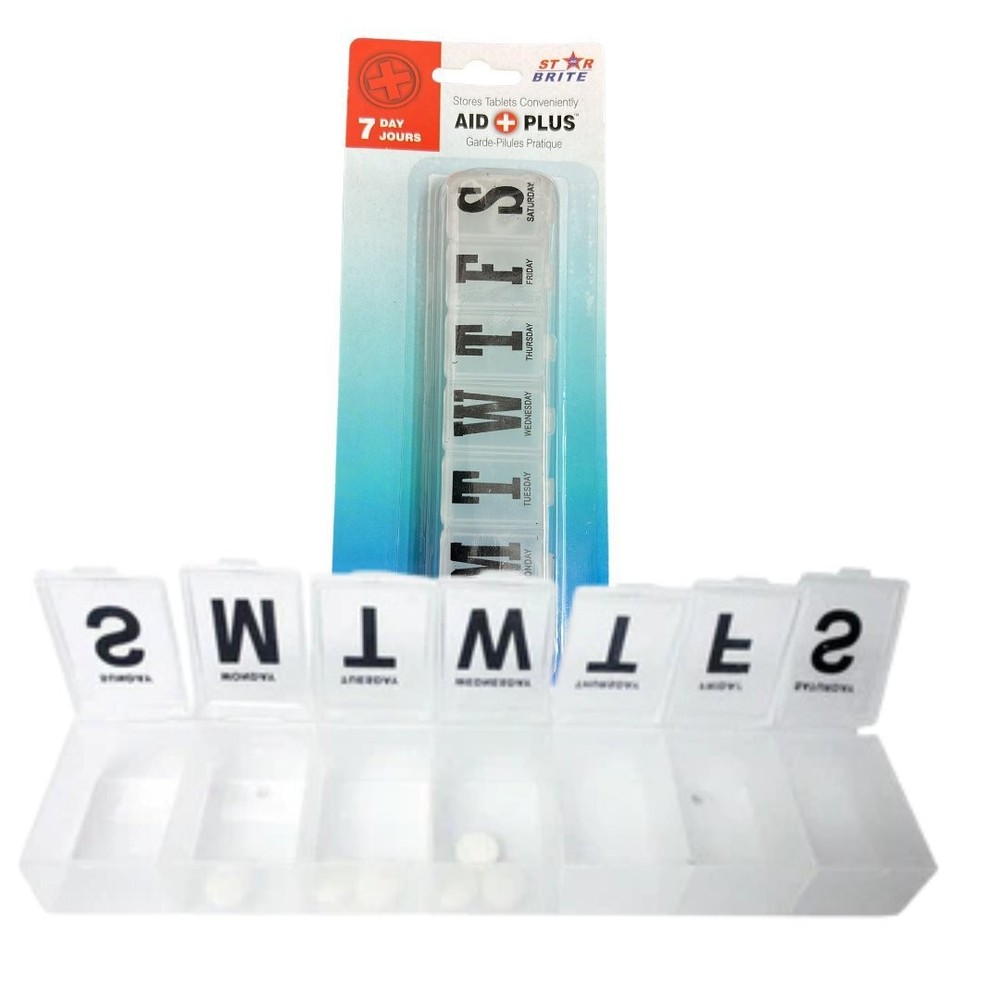 7-Day Plastic Pill Case: 1 Pack
