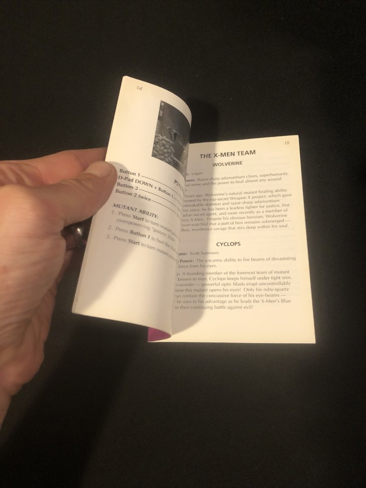 xmen game gear manual