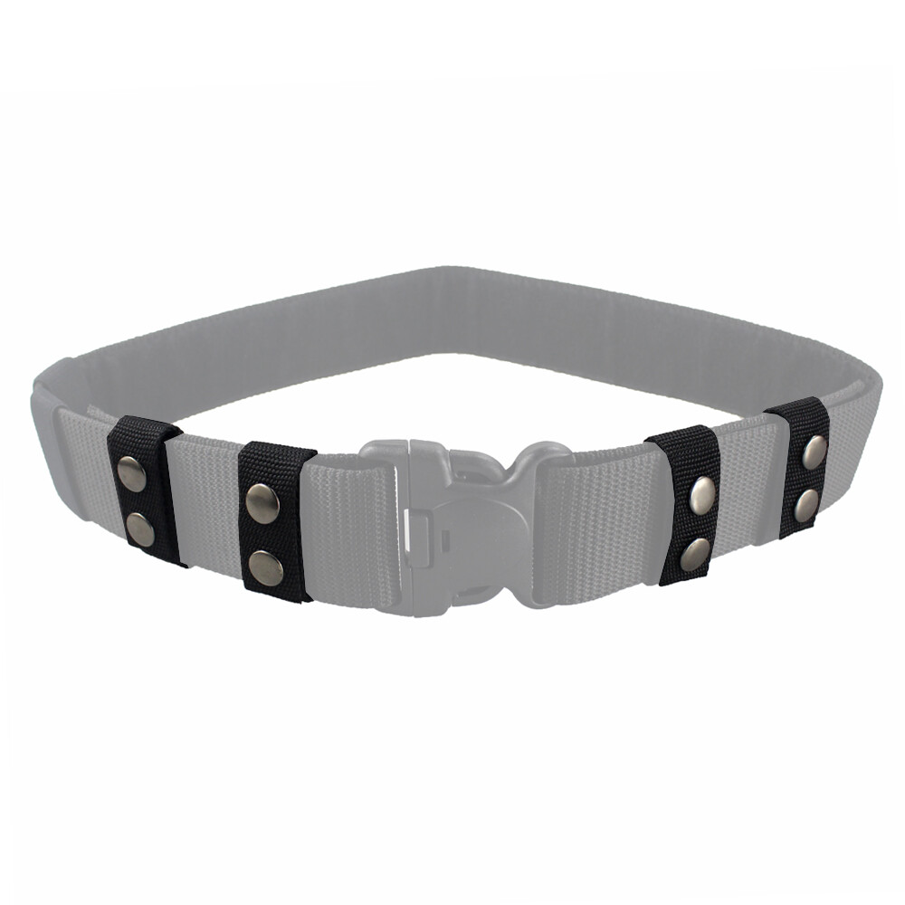 4 Pack Nylon Duty Belt Keeper Double Snaps Work Security Tactical Belt 2.25 Inch