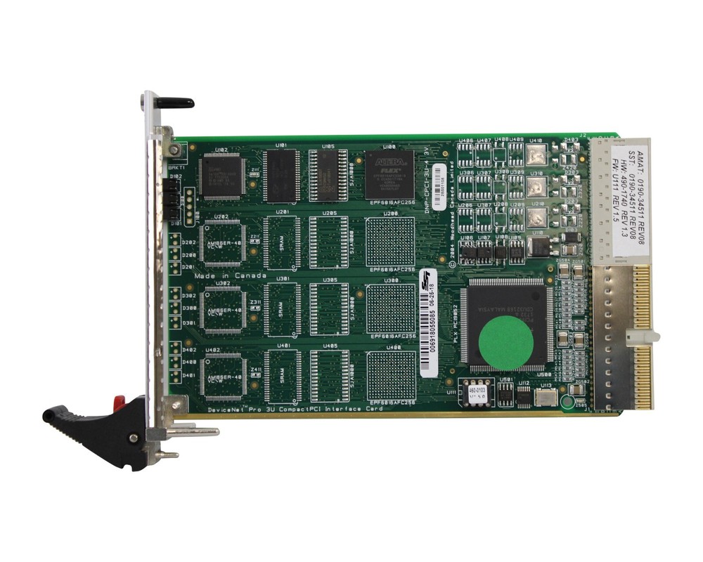 AMAT APPLIED MATERIALS 0190-34511 PCB DEVICENET SCANNER SINGLE CHANNEL