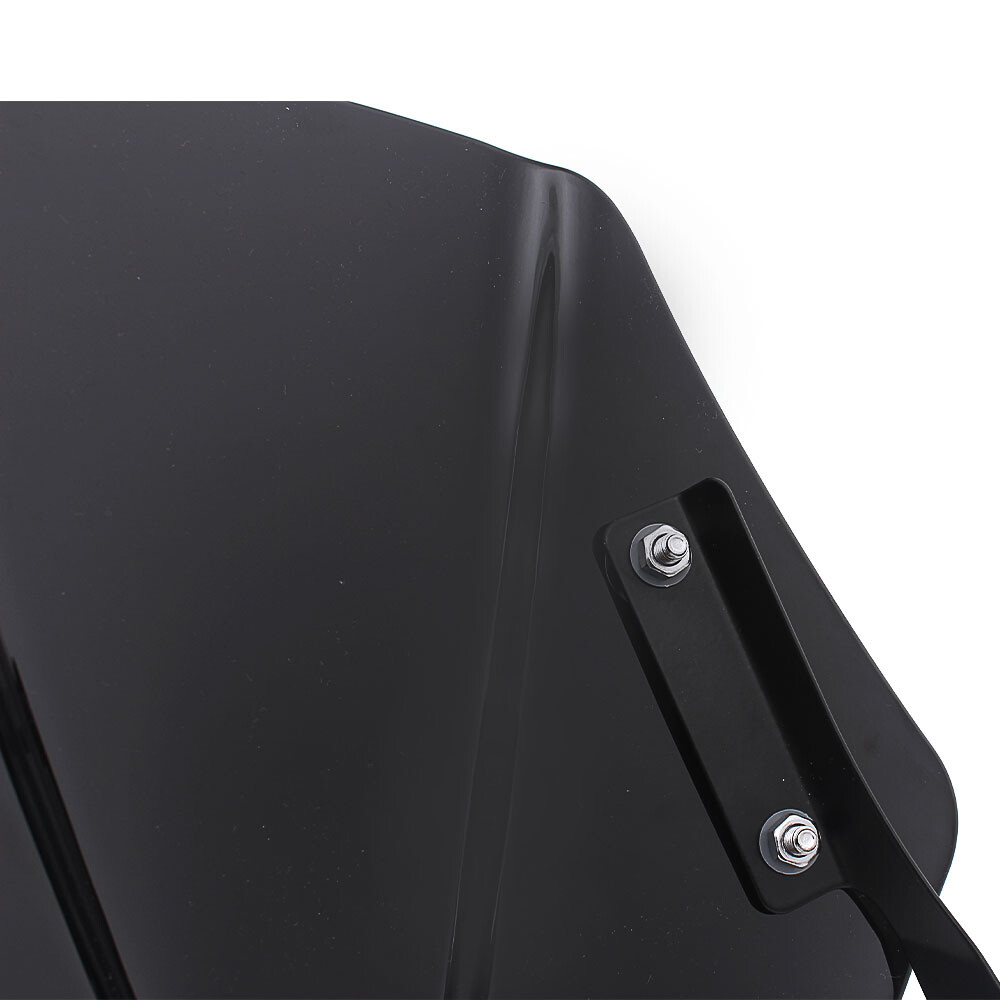 5"-7" Motorcycle Black Universal Headlight Fairing Windshield Windscreen Shield