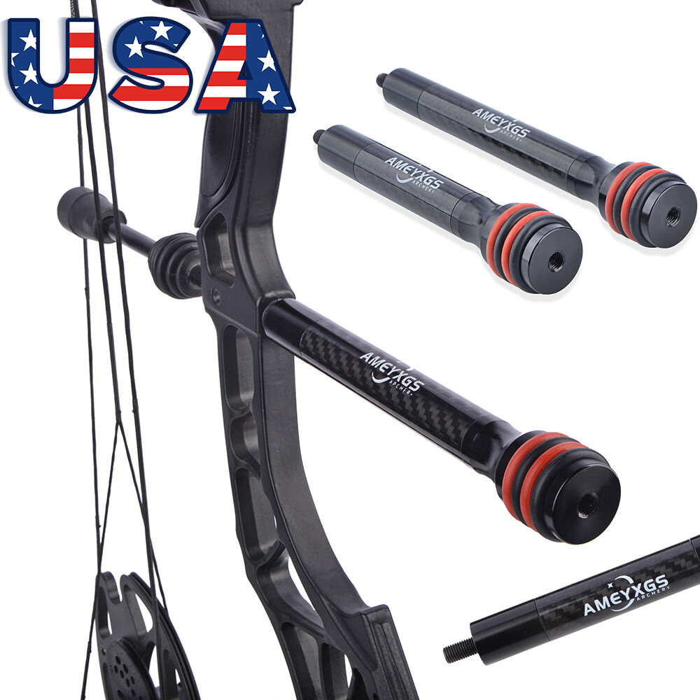 Archery Stabilizer Rod Balance Bar Damper Weight Carbon Compound Bow Shoot
