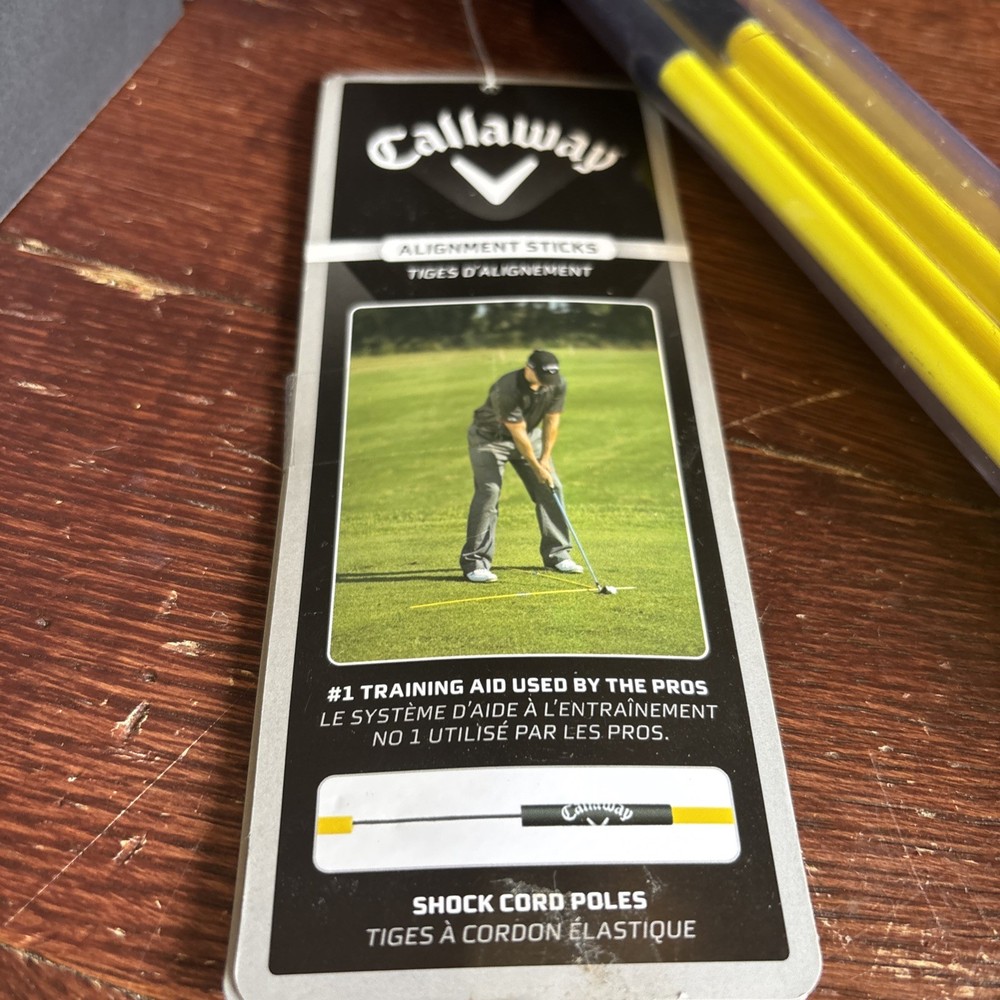 Callaway Golf 48" Alignment Stix Pair Golf Swing Extends Training Swing Path Aid