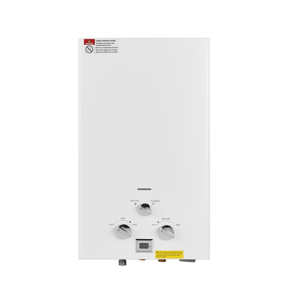 Portable 2.64GPM 10L Propane Tankless Water Heater Instant Boiler RV w/Regulator