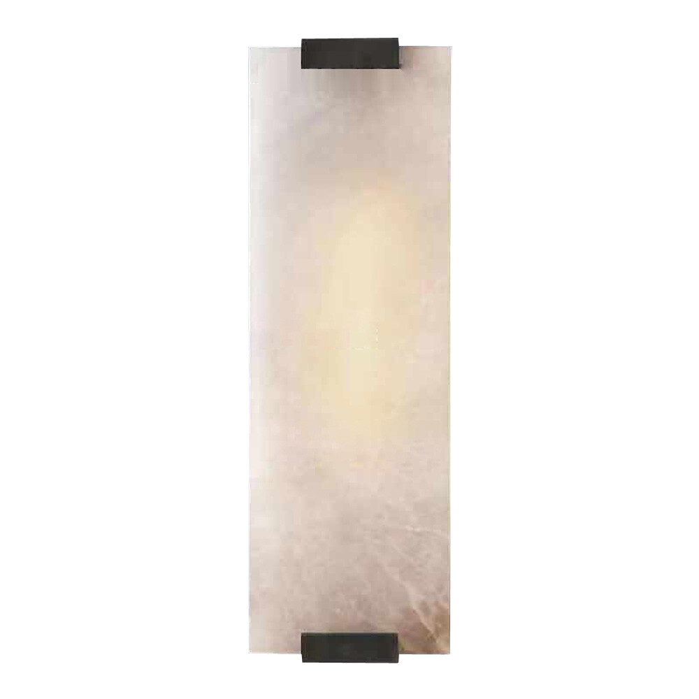 Hand-Carved Wall Lamp Rectangular Alabaster Wall Sconce Light Lighting Fixture