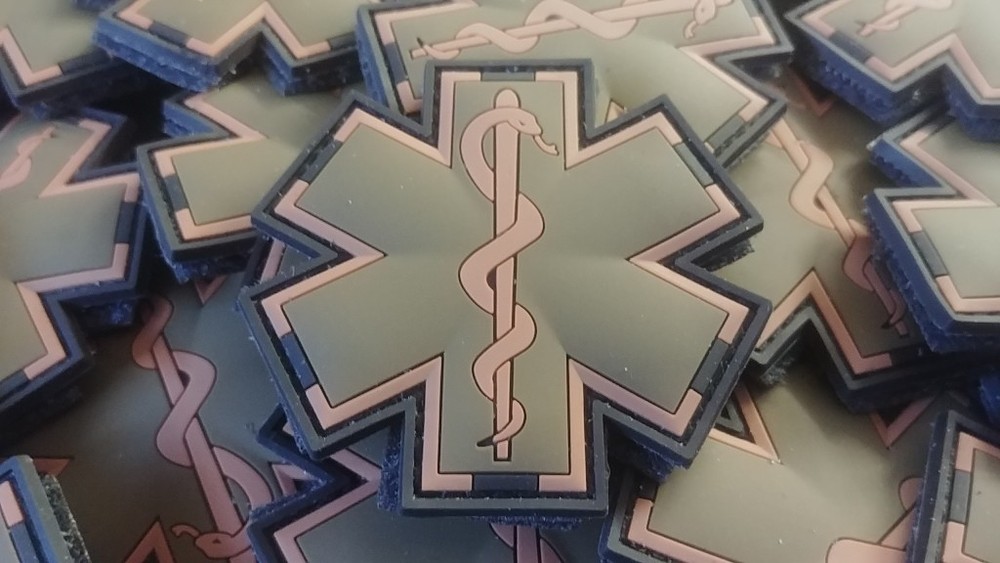 EMT / EMS PARAMEDIC MULTICAM COLOR 3D PVC PATCH
