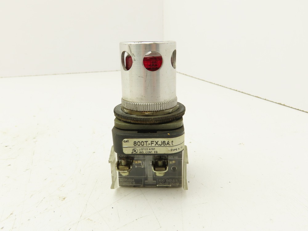 Allen Bradley 800T-FXJ6A1 Red Pilot Indicator Light 30mm