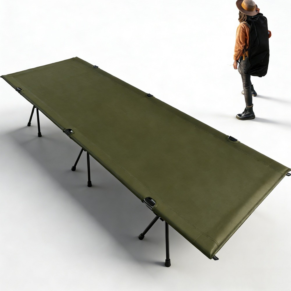 Folding Camping Cot, Versatile Backpacking Bed for Outdoor Camping and Hiking