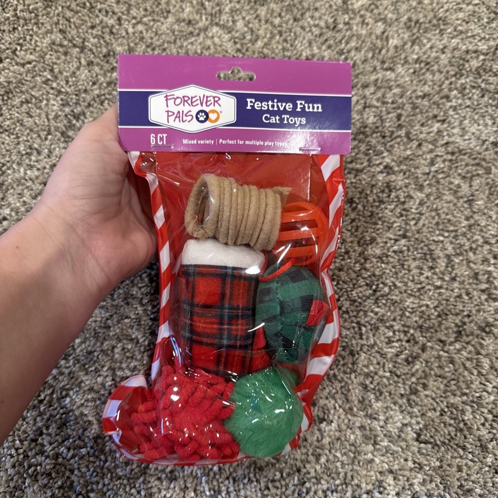 Forever Pals Festive Fun Cat Toys Stocking Stuffer