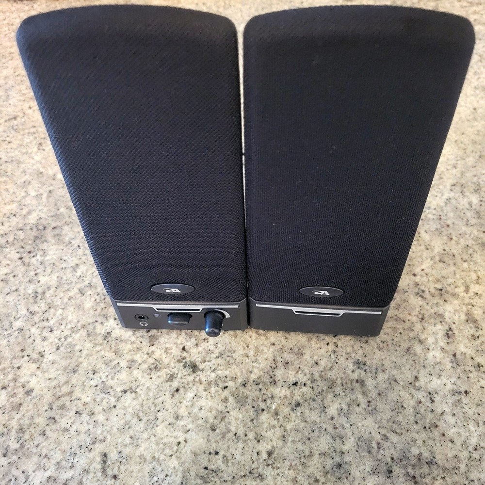 Cyber Acoustics CA 2014 Computer Speakers Powered Stereo Speaker Set Black