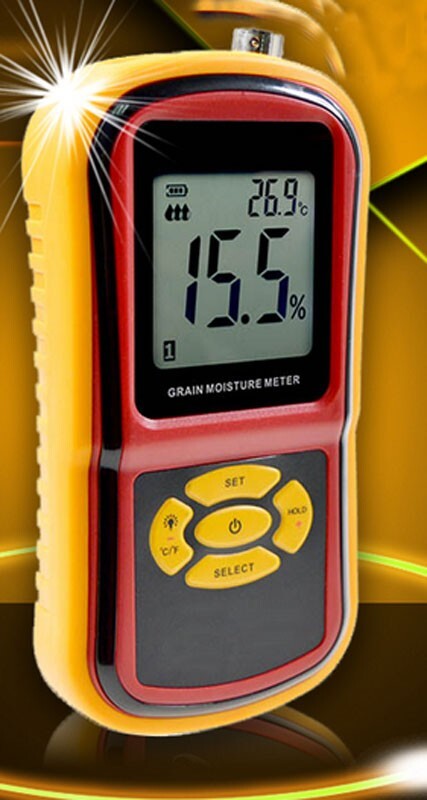Grain Moisture Tester Digital Display Temperature & Humidity Detector
