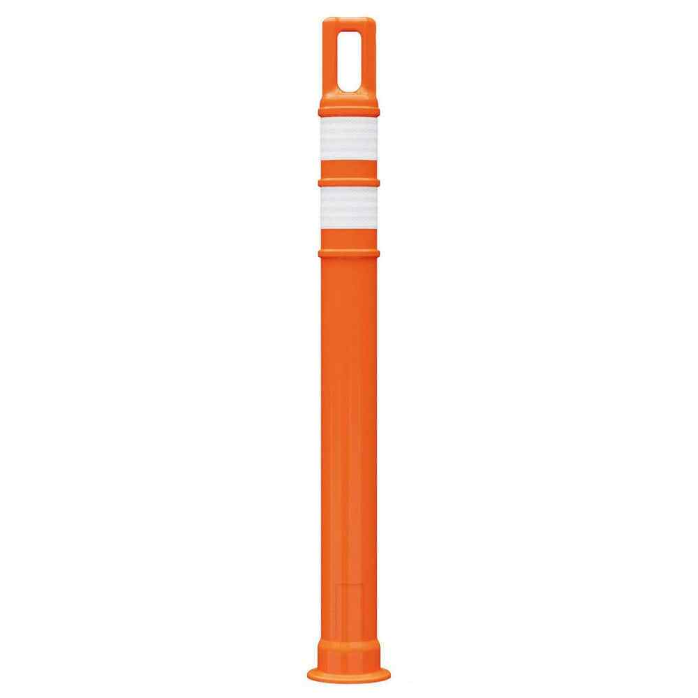 PRO-SAFE Reflective Orange Plastic Delineator Post: 42" High x 4" Wide, 2 Lbs