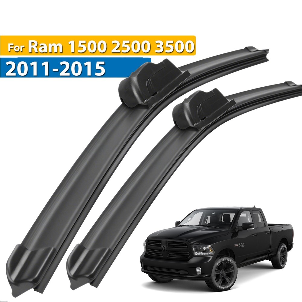 2Pcs Front Windshield Wiper Blades Set For Ram 1500 2500 3500 2011-2015 22"+22"