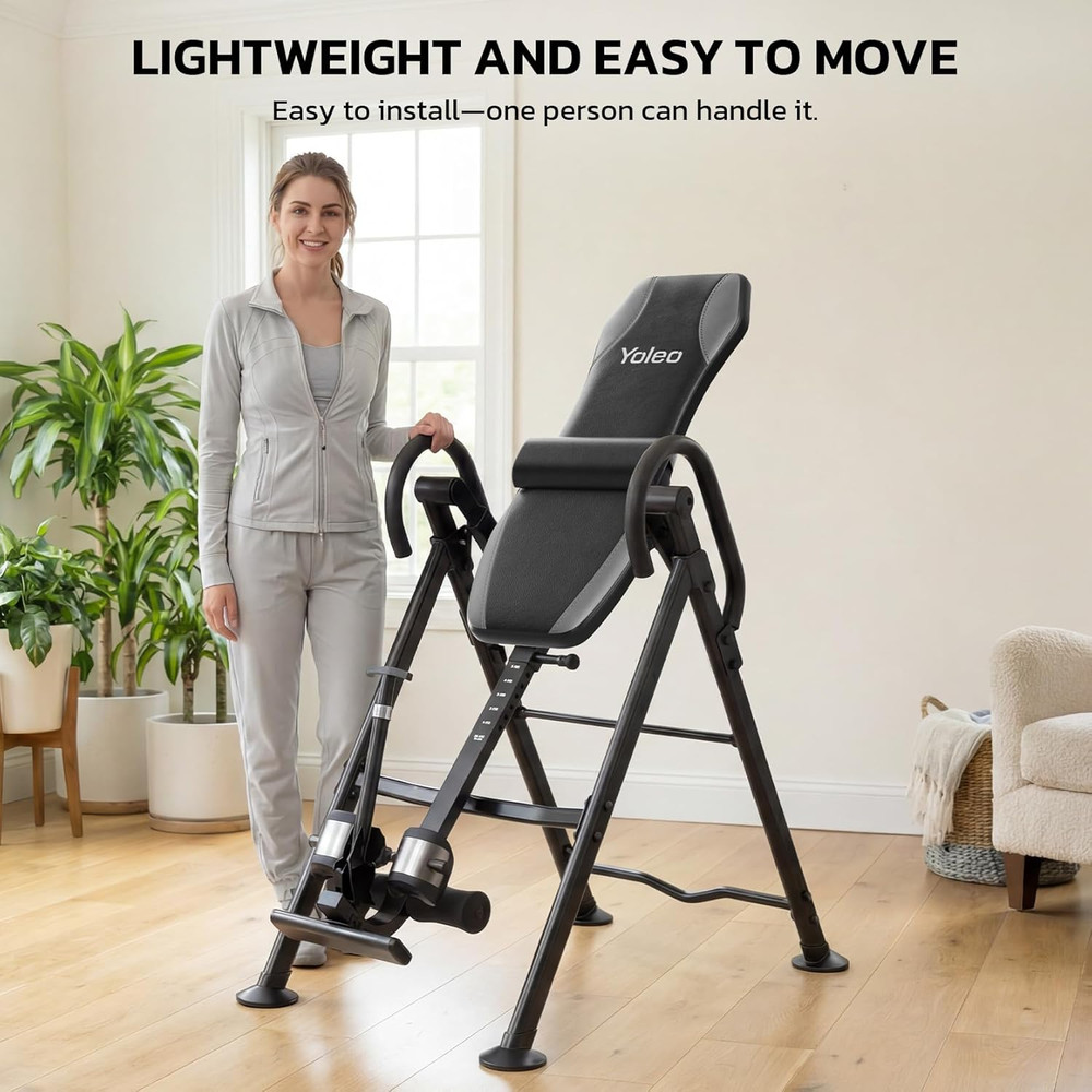 Gravity Inversion Table for Back Pain Relief 2026 New Inversion Table W/Lumbar S